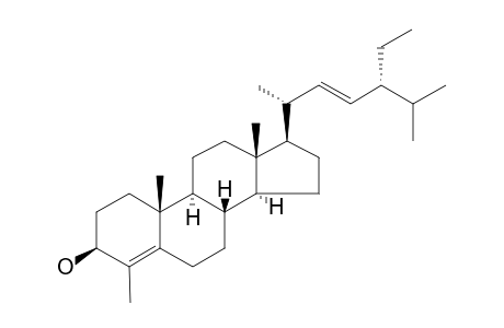 Stigmasta-4,22-dien-3-ol, 4-methyl-, (3.beta.)-