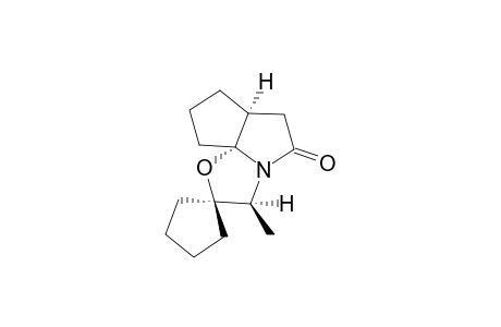 (4S,8R,11S)-(+)-SPIRO-[CYCLOPENTANE-1,10'-11'-METHYL-9'-OXA-1'-AZATRICYCLO-[6.3.0.0(4.8)]-UNDECAN]-2'-ONE