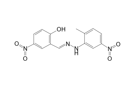 Benzaldehyde, 2-hydroxy-5-nitro-, 5-nitro-2-methylphenylhydrazone