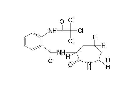 2'-[(hexahydro-2-oxo-1H-azepin-3-yl)carbamoyl]-2,2,2-trichloroacetanilide