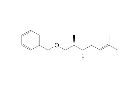 (+)-benzyl (2S,3S)-2,3,6-trimethyl-5-heptenyl ether