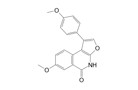 7-methoxy-1-(p-methoxyphenyl)furo[2,3-c[isoquinolin-5(4H)-one