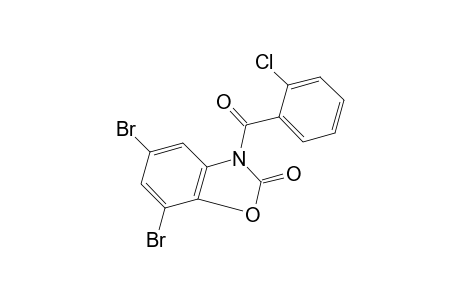 3-(o-chlorobenzoyl)-5,7-dibromo-2-benzoxazolinone