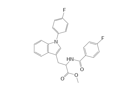 methyl 2-[(4-fluorobenzoyl)amino]-3-[1-(4-fluorophenyl)indol-3-yl]propanoate