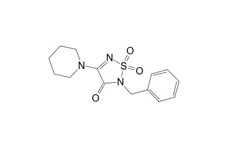 1,2,5-Thiadiazol-3(2H)-one, 2-(phenylmethyl)-4-(1-piperidinyl)-, 1,1-dioxide