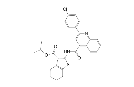 Isopropyl 2-({[2-(4-chlorophenyl)-4-quinolinyl]carbonyl}amino)-4,5,6,7-tetrahydro-1-benzothiophene-3-carboxylate