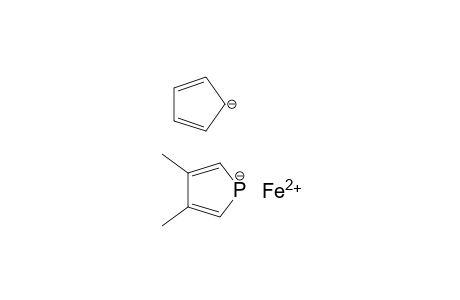 Iron, (.eta.5-2,4-cyclopentadien-1-yl)[(1,2,3,4,5-.eta.)-3,4-dimethyl-1H-ph osphol-1-yl]-