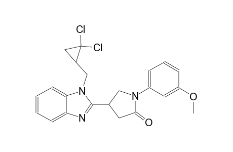 4-{1-[(2,2-dichlorocyclopropyl)methyl]-1H-benzimidazol-2-yl}-1-(3-methoxyphenyl)-2-pyrrolidinone