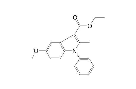 5-Methoxy-2-methyl-1-phenyl-3-indolecarboxylic acid ethyl ester