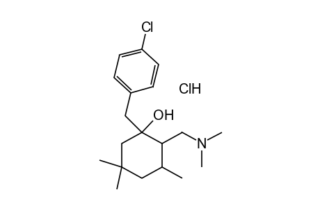 1-(p-CHLOROBENZYL)-2-[(DIMETHYLAMINO)METHYL]-3,5,5-TRIMETHYLCYCLOHEXANOL, HYDROCHLORIDE