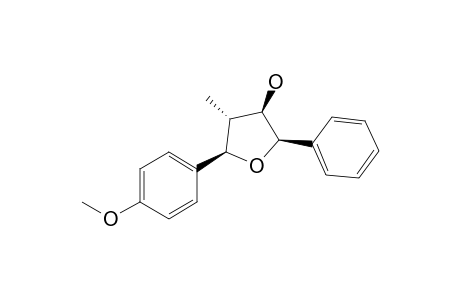 (2R*,3R*,4R*,5R*)-2-(4-Methoxyphenyl)-3-methyl-5-phenyltetrahydrofuran-4-ol