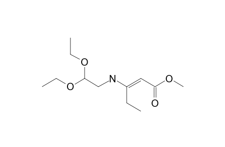 Methyl 3-[(2,2-diethoxyethyl)amino]pent-2-enoate