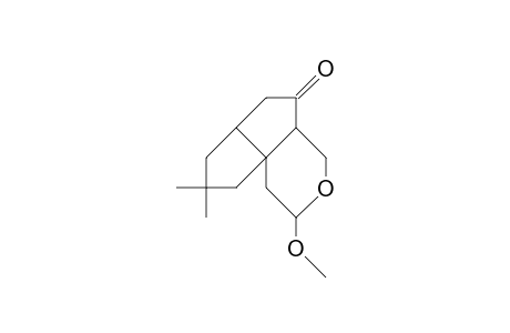 Octahydro-2-methoxy-8,8-dimethyl-pentaleno(1,6a-C)pyran-5(6H)-one isomer 1 (methoxy-configuration)