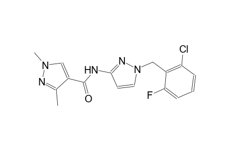 N-[1-(2-chloro-6-fluorobenzyl)-1H-pyrazol-3-yl]-1,3-dimethyl-1H-pyrazole-4-carboxamide