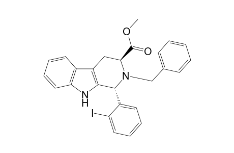 2-(Benzyl)-1-(2-iodophenyl)-2,3,4,9-tetrahydro-1H-.beta.-carboline-3-carboxylic acid methyl ester