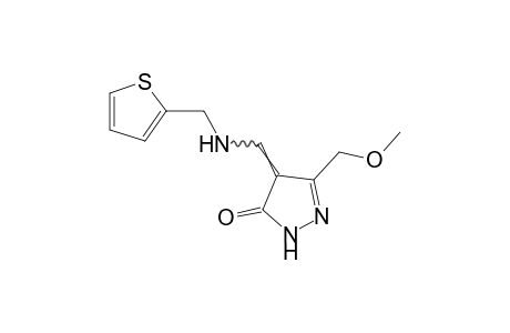 3-(methoxymethyl)-4-{[(2-thenyl)amino]methylene}-2-pyrazolin-5-one