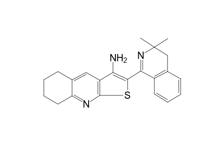 2-(3,3-dimethyl-4H-isoquinolin-1-yl)-5,6,7,8-tetrahydrothieno[2,3-b]quinolin-3-amine