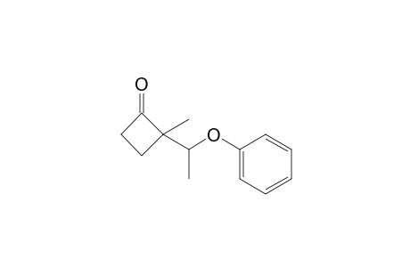 2-Methyl-2-(1-phenoxyethyl)cyclobutanone