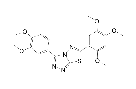 3-(3,4-dimethoxyphenyl)-6-(2,4,5-trimethoxyphenyl)[1,2,4]triazolo[3,4-b][1,3,4]thiadiazole