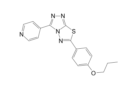 [1,2,4]Triazolo[3,4-b][1,3,4]thiadiazole, 6-(4-propoxyphenyl)-3-(4-pyridinyl)-