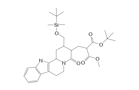 17-Norcorynan-18,18-dicarboxylic acid, 16-[[(1,1-dimethylethyl)dimethylsilyl]oxy]-21-oxo-, 1,1-dimethylethyl methyl ester, (3.beta.)-(.+-.)-