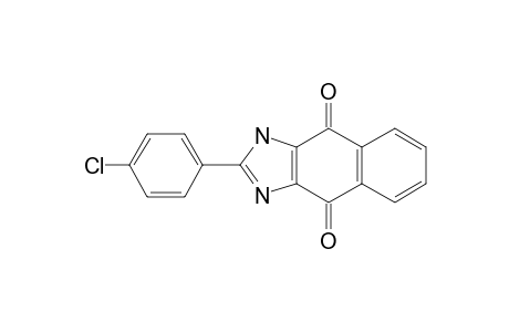 2-[p-Chlorophenyl]-1H-naphth[2,3-D]imidazole-4,9-dione