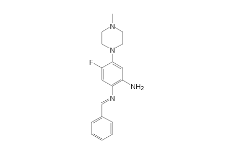 1,2-Benzenediamine, N1-benzylidene-5-fluoro-4-(4-methylpiperazin-1-yl)-