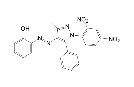 1-(2,4-Dinitrophenyl)-4-[(o-hydroxyphenyl)azo]-3-methyl-5-phenylpyrazole