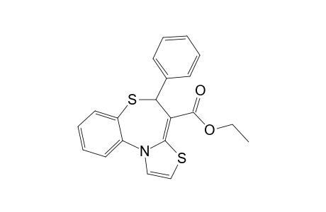 4-ETHOXYCARBONYL-5-PHENYL-5H-THIAZOLO-[2,3-D]-[1,5]-BENZOTHIAZEPINE