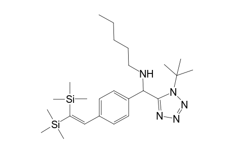 N-{[(4-(2,2-Bis(trimethylsilyl)ethenyl)phenyl](1-tert-butyl-1H-tetrazol-5-yl)methyl}pentan-1-amine