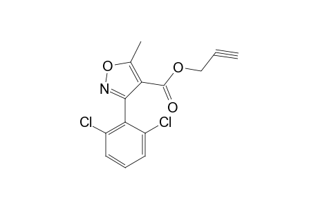 3-(2,6-dichlorophenyl)-5-methyl-4-isoxazolecarboxylic acid, 2-propynyl ester