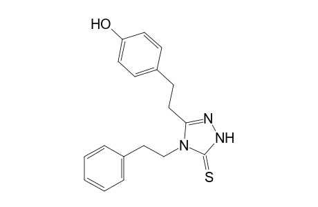 3-(p-hydroxyphenethyl)-4-phenethyl-delta square-1,2,4-triazoline-5-thione