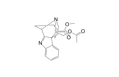 Akuammilan-16-carboxylic acid, 17-(acetyloxy)-, methyl ester, (16R)-