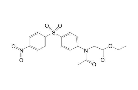 4-Nitro-4'-[[N-acetyl]carbethoxymethylamino]diphenyl sulfone