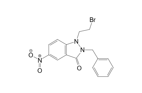 2-Benzyl-1-(2-bromoethyl)-5-nitro-1,2-dihydro-3H-indazol-3-one