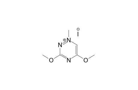 3,5-Dimethoxy-1-methyl-1,2,4-triazinium iodide