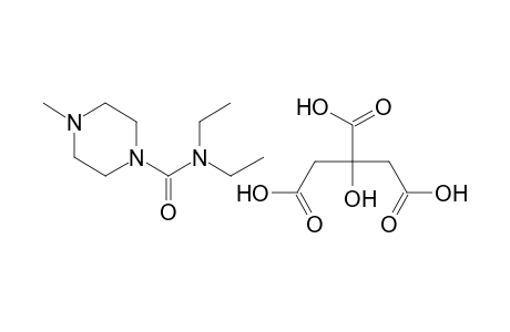 N,N-Diethyl-4-methyl-1-piperazinecarboxamide, citrate (1:1)