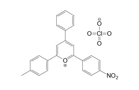 2-(p-nitrophenyl)-4-phenyl-6-p-tolylpyrylium perchlorate