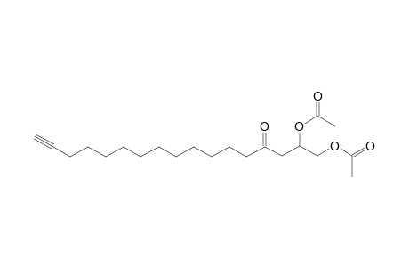 4-Oxoheptadec-16-yne-1,2-diyl diacetate