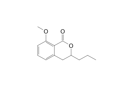 (+-)-8-methoxy-3-propyl-3,4-dihydro-1H-2-benzopyran-1-one