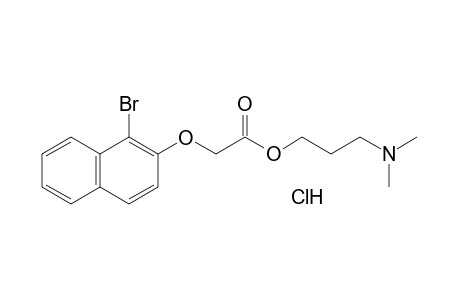 [(1-bromo-2-naphthyl)oxy]acetic acid, 3-(dimethylamino)propyl ester, hydrochloride