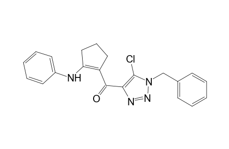 (2-anilino-1-cyclopentenyl)-[5-chloro-1-(phenylmethyl)-4-triazolyl]methanone