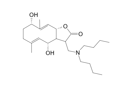 1,6-Dihydroxy-7.alpha.,11.alpha.(H),1.beta.,6.beta.,8.beta.(H)-4(5),10(9)-dien-13-(N,N-dibutylamino)-Germacr-8,12-olide