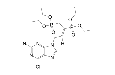 (E)-2-amino-6-chloro-N(9)-(3,4-bis(diethylphosphono)-2-buten-1-yl)purine