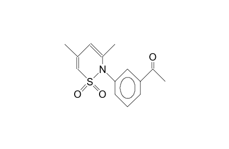 3'-(3,5-dimethyl-2H-1,2-thiazin-2-yl)acetophenone, S,S-dioxide