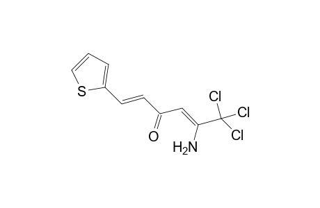 (1E,4Z)-5-Amino-6,6,6-trichloro-1-(2-thienyl)-1,4-hexadien-3-one