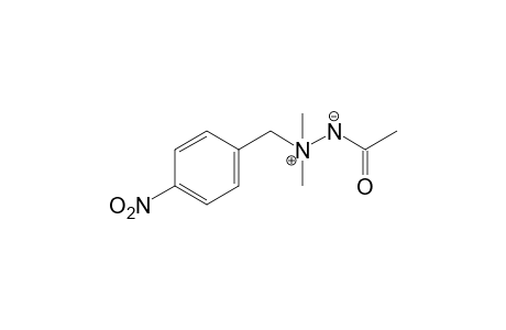 2-acetyl-1,1-dimethyl-1-p-nitrobenzylhydrazonium hydroxide, inner salt
