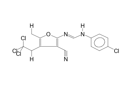 (E)-N2-5-METHYL-4-(2,2,2-TRICHLOROETHYL)-3-CYANOFUR-2-YL-N1-(PARA-CHLOROPHENYL)FORMAMIDINE (ISOMER 1)