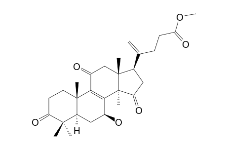 METHYL-20(21)-DEHYDROLUCIDENATE-A;METHYL-7-BETA-HYDROXY-3,11,15-TRIOXO-25,26,27-TRISNORLANOSTA-8,20(21)-DIEN-24-OATE