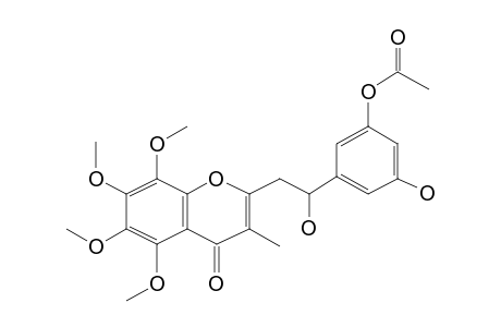 Chromone, 2-[2-hydroxy-2-(3-acetoxy-5-hydroxyphenyl)ethenyl]-